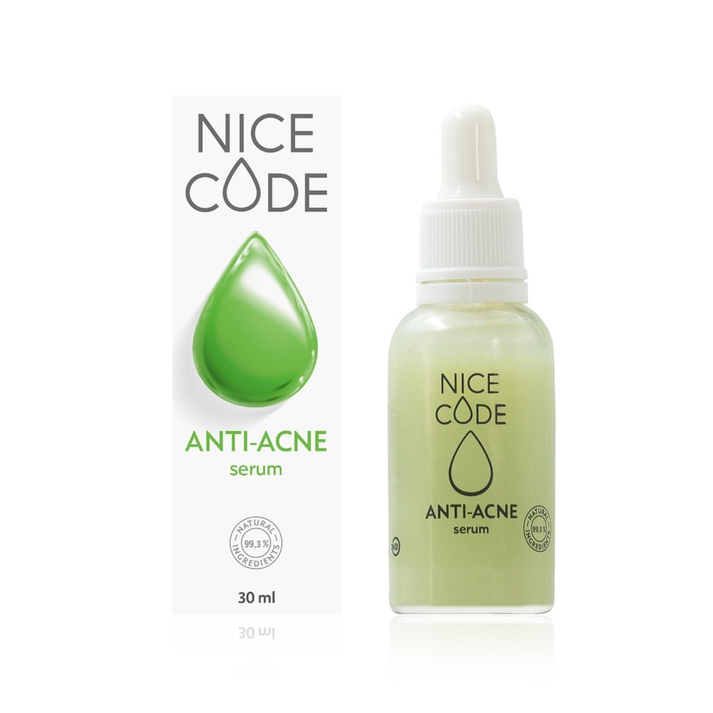 Натуральная сыворотка для лица ANTI-ACNE NICE CODE, 30 мл 1