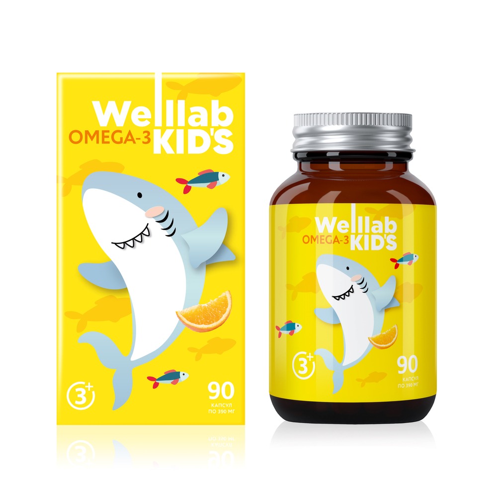 Омега-3 для детей WELLLAB KIDS OMEGA-3 1