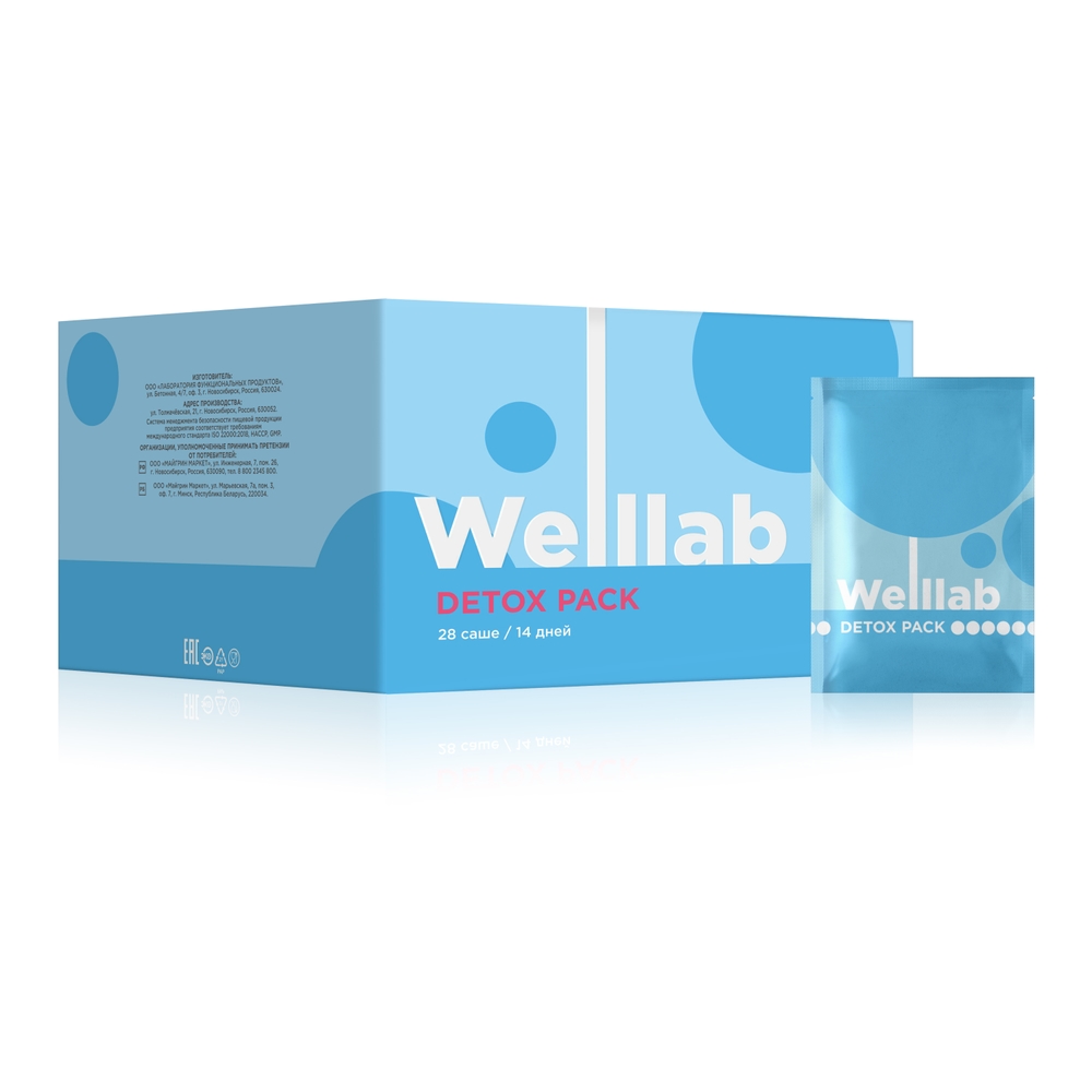 Программа БАД WELLLAB DETOX PACK 1