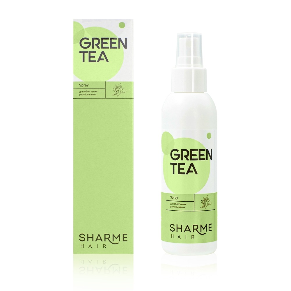 Спрей Sharme Hair Green Tea для облегчения расчесывания, 150 мл 1